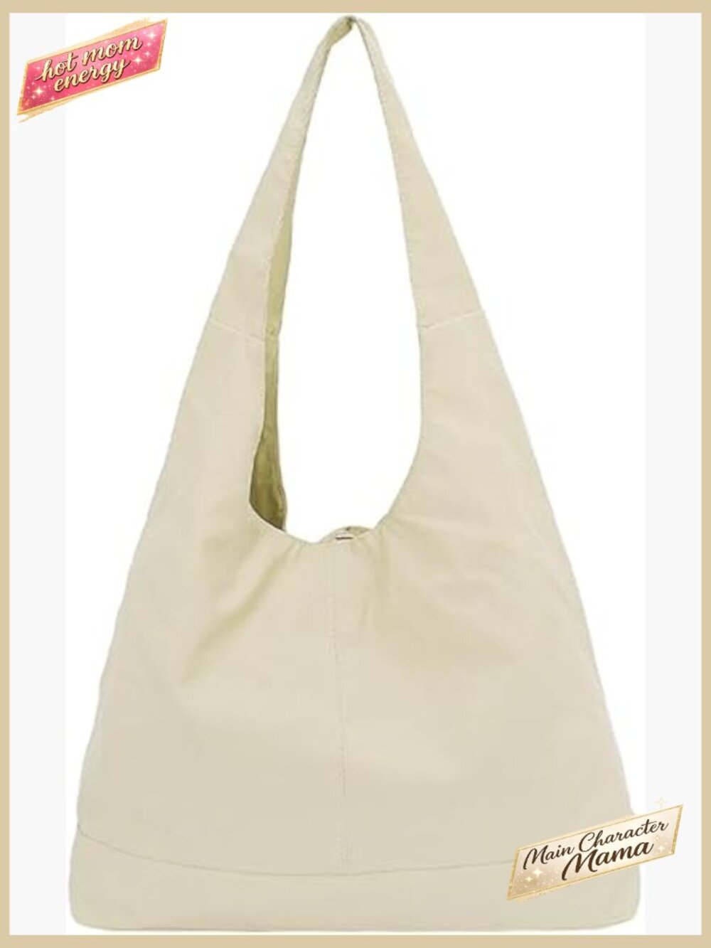 Slouchy Nylon Tote Bag Hobo Crossbody Shoulder Satchel Travel College Tote